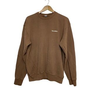 Sporty & Rich Brown Crewneck Sweatshirt